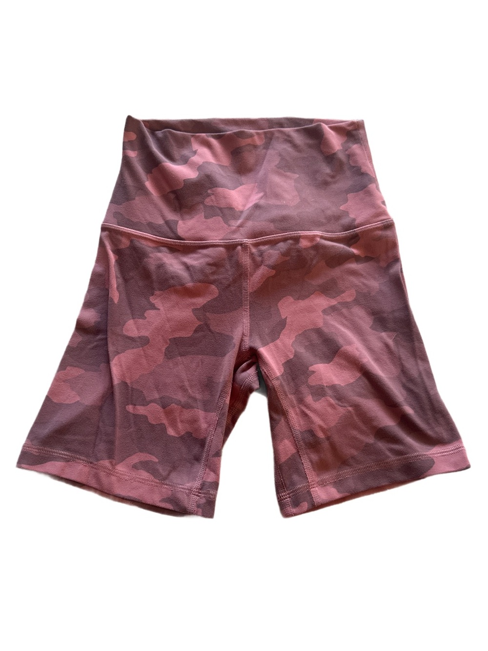 Lululemon Align 5” Pink/Red Camo Shorts Size 2